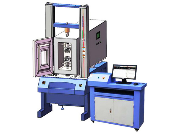 高低溫拉力試驗機結(jié)構原理圖